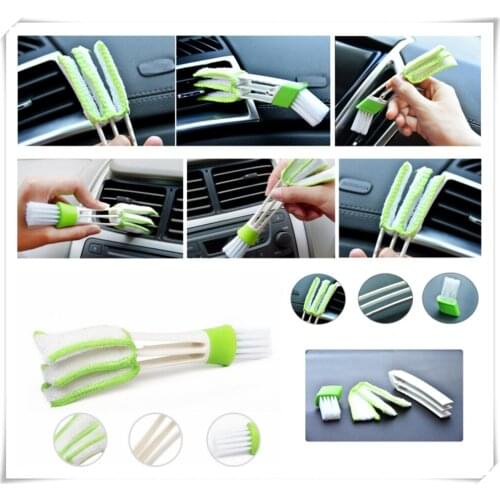 2PCS Car Air Conditioner Vent Outlet Cleaning Brush SLIT Cleaner Duster Brush for Honda Crosstour CR-Z S C EV-Ster