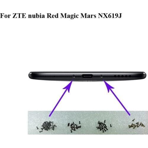 2pcs For Nubia Red magic Mars NX619J Buttom Dock Screws Housing Screw nail tack Redmagic Mars NX 619J Phones Screw nail