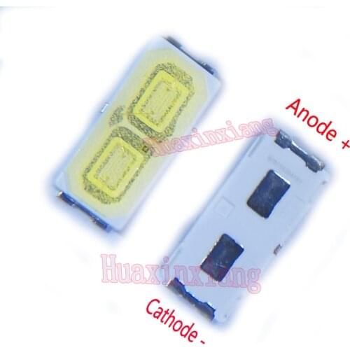 200PCS/Lot LG SMD LED 7030 6V 1W 90LM Cold white for TV Backlight Beads