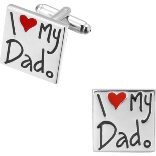 2017 fathers Day gift gift for my father I love my father Cufflinks fashion shirt Cufflinks