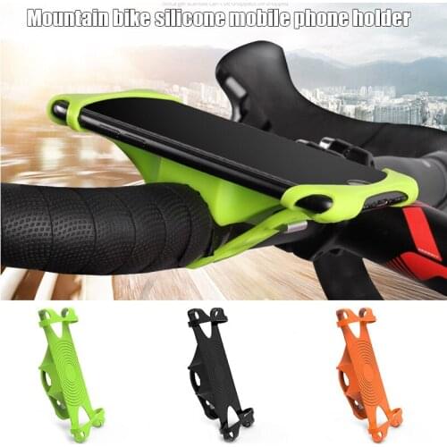 2020 Hot Bike Phone Mount Holder Mountain Bike Mount Universal 360 Degree Rotation Phone Mount Handlebar Cradle Silicone Holder