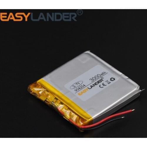 9x42x54mm 3.7V 3000mAh Rechargeable li Polymer Li-ion Battery For Mp3 Mp4 PAD DIY E-book bluetooth Vedio Game toys 904254 094254