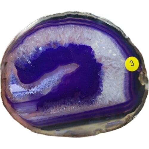8-10 CM Gems Crafts Pad Natural purple Agate Slice Coaster Mug Glass Beverage Holder Quartz Onyx Stone Mat Art Home Decor Tool