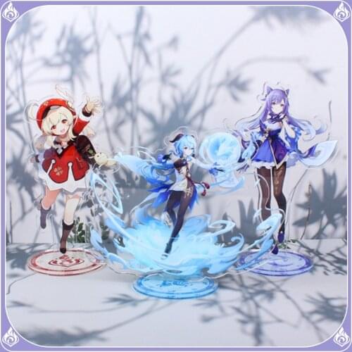 Animation Genshin Impact characters standee Acrylic anime ornaments Lisa Kaeya Barbarla Venti Mona Qiqi Zhongli