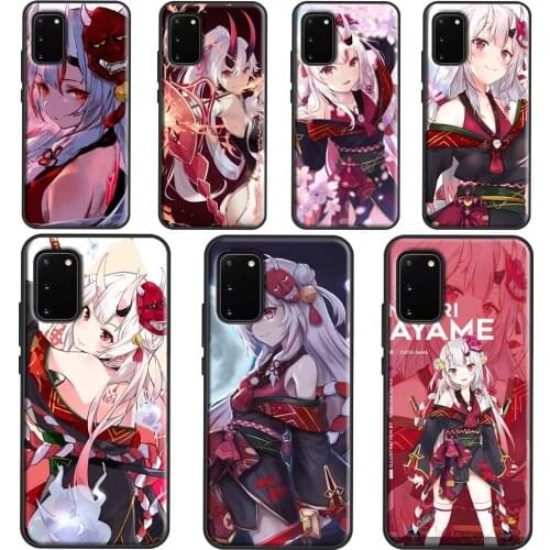 Nakiri Ayame Hololive Anime Case For Samsung Galaxy S21 S20 Plus Note 20 Ultra 10 9 S8 S9 S10 Plus S20 FE Back Cover