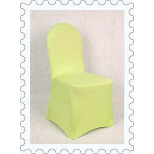 Free shipping to Russia lycra Chair Covers for Wedding Easy To Use lemon yellow spandex chair covers for banquet chairs