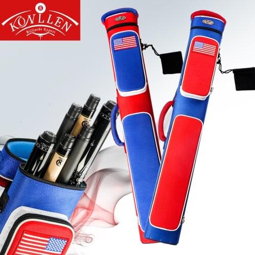 KONLLEN Billiard Pool Cue 6 Holes Case Handmade 5.5*12.5*88cm Oval Embroidery Bag Durable Professional Billiards Accessories