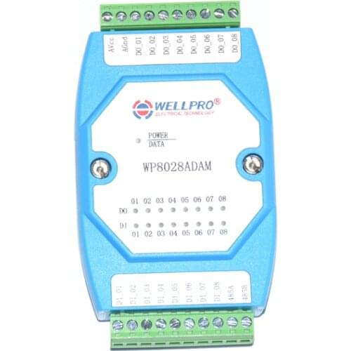 Digital Input and Output Module Lsolated 8DI/8DO MODBUS Communication-WP8028ADAM