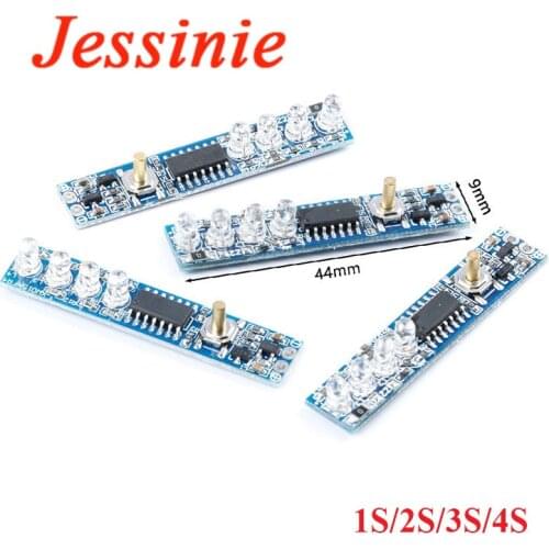 1S/2S/3S/4S 3.7V Lithium Battery Capacity Indicator LED Display Board Power Level For 18650 Lithium Li-ion Lipo Battery Tester