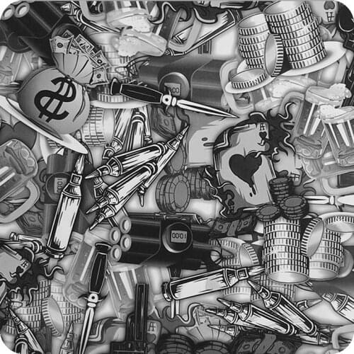 HOT-079 hydroprint film water transfer printing guns and bullets measurements: width: 50cm. Length: 100cm