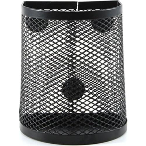 Magnetic Pencil Holder Metal Basket Pen Container Countertop Organizer for Refrigerator wholesales