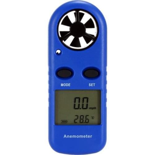 Multifunctional LCD Mini Anemometer Wind Speed Air Velocity Temperature Measurement Beaufort Scale Display