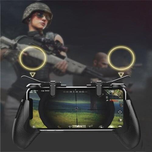 Mobile Phone Gamepad Gaming Shooter Trigger Fire Button L1R1 Controller Game Pad RK GAME 8th Gamepads Grips For iphone Android