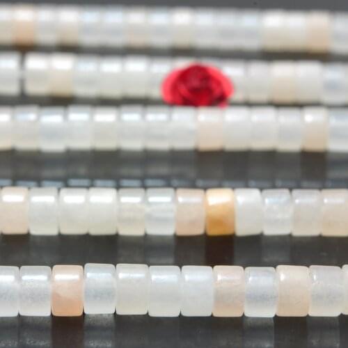 Natural Pink Aventurine Smooth Heishi Wheel Loose Beads Wholesale Gemstone Semi Precious Stone Bracelet Necklace Jewelry Making