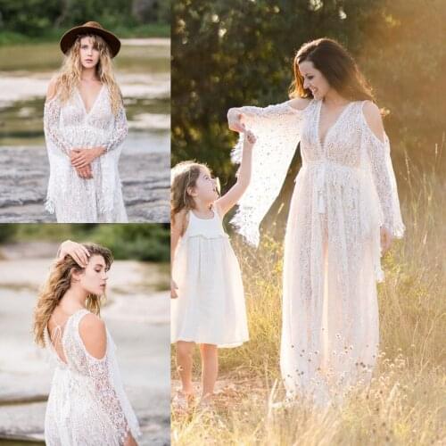 New Evening Dresses Sexy V Neck Long Sleeves Lace Appliques Prom Gowns Custom Made Floor Length A Line Special Occasion Dress