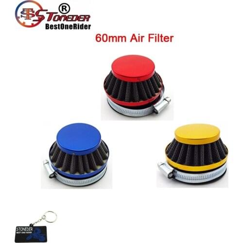 STONEDER 60mm Air Filter Clearner For 47cc 49cc 50cc 60cc 80cc Gas Motorized Bicycle Mini Moto Pocket Bike ATV Quad 4 Wheeler