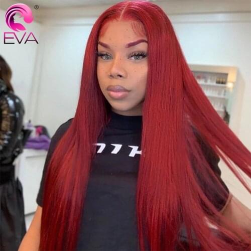 Eva Hair Straight 13X6 Lace Frontal Wigs Pre Plucked Bleached Knots Cheap Remy Lace Front Human Hair Wigs For Women