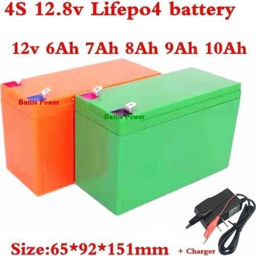 Rechargeable 12V 12Ah 11Ah 10Ah 9Ah 8Ah 7Ah 6Ah 5Ah LiFePO4 lithium battery pack Not lead acid for power 100w car toy led