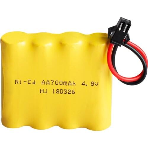 MasterFire 4.8V 700mAh Ni-cd Battery Rechargeable NICD 4 AA Batteries Pack with Plug for Remote Control Toys Cars Tanks Robots