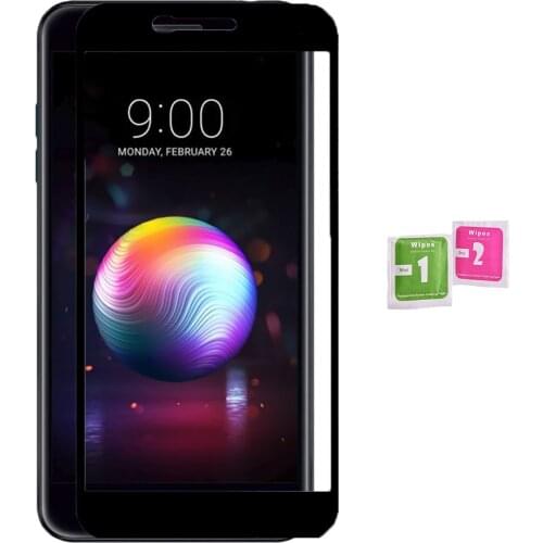 Screen Protector CRYSTAL tempered glass 3D full black covers 100 LCD for LG K11 2018