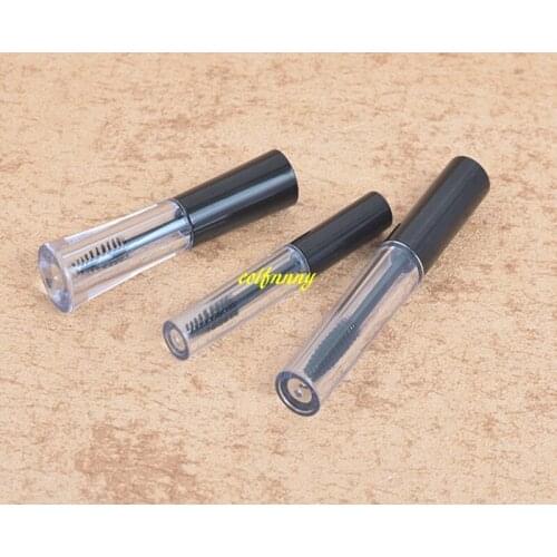 50pcs/lot 1ML 2ML 3ML 10ML Empty Mascara Tube Eyelash Cream Vial/Liquid Bottle/Container Black Cap For eyelash growth