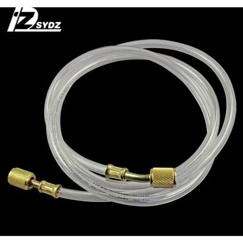 2 British System Plug Thickening High Pressure Resistant Air Conditioning Transparent Filling Tube Refrigerator Refrigerant Hose