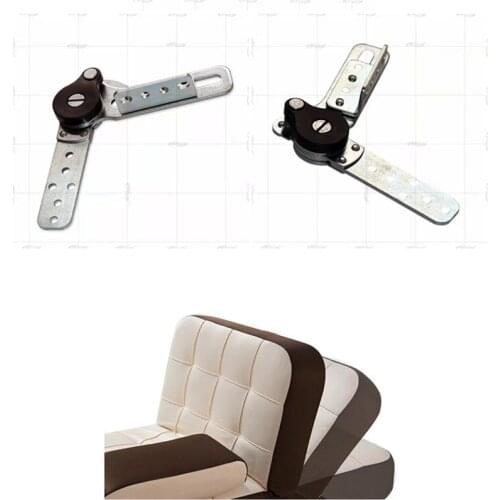 2pcs Folding Furniture joint Hinge 90 degree Adjustable 5 6 Position bed sofa headrest lift up Ratchet hinge hardware connector