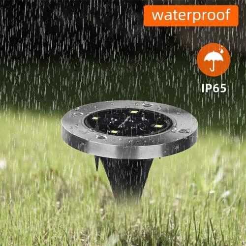 Solar LED Garden Light LED Ground Light Outdoor Solar Lawn Light Buried Lamp Waterproof Stair Lamp Landscape Pathway Lighting