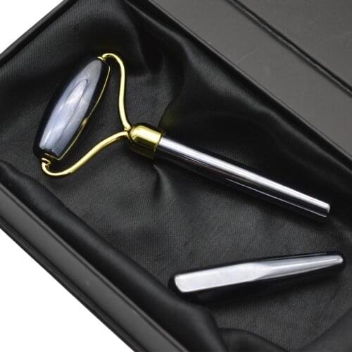 Facial Energy Beauty Tools,Tera Hertz Stone Roller Set, Anti-wrinkle Swelling Massager