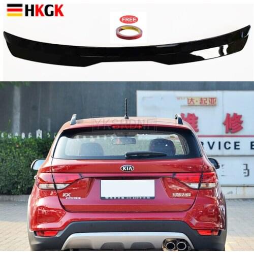 For KIA KX CROSS 2017 2018 2019 High Quality ABS Plastic Rear Roof Spoiler Trunk Wing Boot Cover Car Accessories