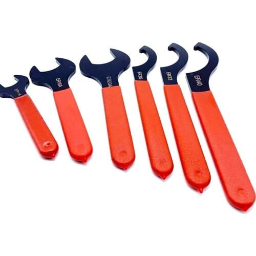 1pc High-carbon Steel ER11A ER16A ER20A ER25 ER32 ER40 Wrench Spanner Tool For Collet Chuck Holder CNC Milling Machine Cutter