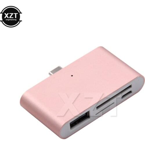 1pcs USB 3.0 3.1 Type C card reader mini Adapter for Type-C Android memory card for Mobile Phone 2017 newest