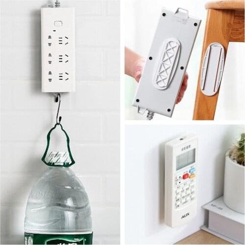 2PCS/Set Connected Patch Board Strip Board Stickers Wall Hangers Socket Fixed Device Wall Cord Manager Wall Hang