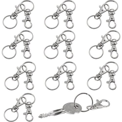 20 small removable screw caps for key rings - carabiner key chain - cosmetics & jewelery