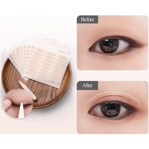 5pcs Lace Double Eyelid Stickers Natural Invisible Double Eyelid Tape Sticker Mesh Self-Adhesive Eyelid Tools Makeup Cosmetic