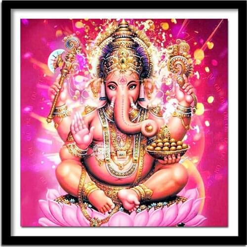 5D DIY Diamond Painting Ganesha Diamond Embroidery Cross Stitch Full Square Rhinestone Diamond Home Decor