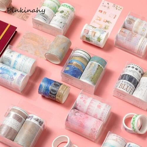7 pcs/pack Classic Van Gogh Bullet Journal Washi Tape set Starry sky Adhesive Tape DIY Scrapbooking Sticker Label Masking JD076