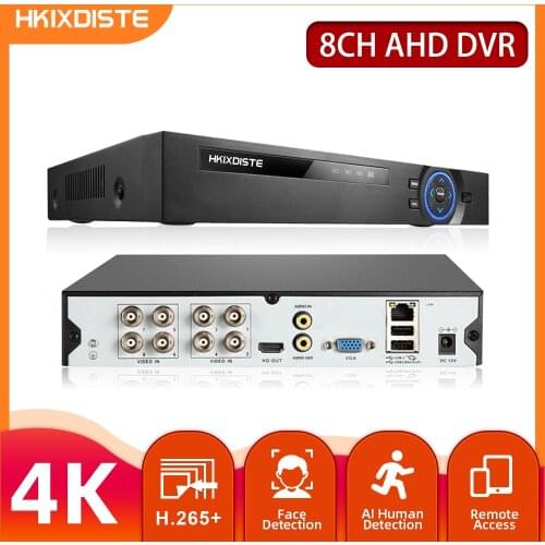 8CH CCTV DVR Recorder 4K Motion Detection Security Surveillance Digital Video Recorder 8MP 6 in 1 Hybrid DVR System 8Channel