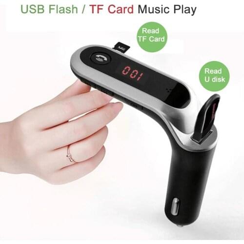 S7 Car Hands-Free Wireless Bluetooth Automotive MP3 Radio Player Music Player Multi-function USB Charging Port