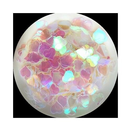 1000pcs/Pack 8mm Heart Shape Sequins for Nail art Nail Beauty ,Fashion Lady Girls manicure Glitter Transparent Sequin Paillettes