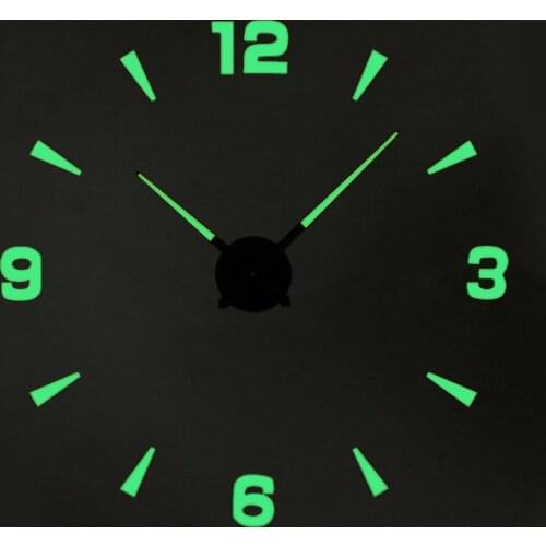 DIY Luminous Large Wall Clock Mirror Wall Clock Sticker Plastic Diy Modern Design Clocks on The Wall for Home Decor Watch