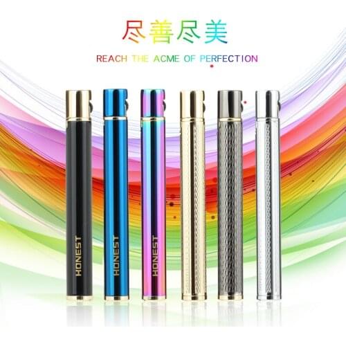 Butane Torch Lighter Metal Fashion Creative Portable Mini Cigarette Lighter Outdoor Kitchen Gadget Cigarette Accessories