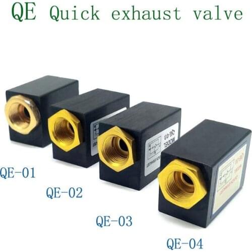 Quick release valve qe-01 qe-03 qe-04 cylinder quick release valve qe-02 pneumatic component bleeding