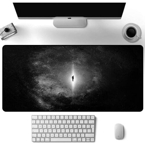 Black Mouse Pad Star Office Desk Accessories Desk Table Protector Carpet Xxl Non-slip Mat Desktop Computer Programs for Pc Gamer