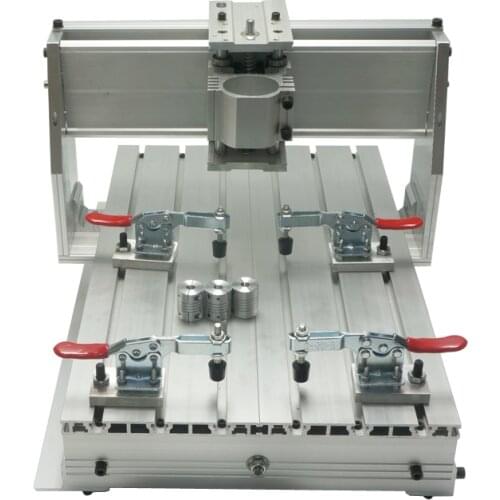 CNC router mini aluminum frame 3040Z ball screw with 4pcs Toggle clamp