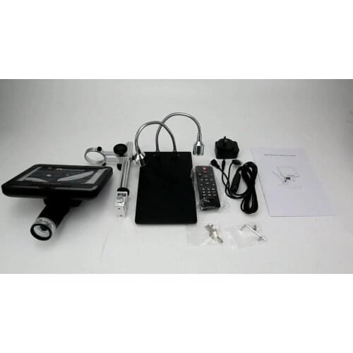 AD206 2MP Support Image Reversal Adjustable 7" Display 8 LEDs 200X Andonstar Digital Microscope