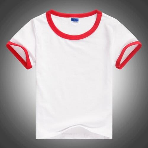 Child Unisex Plain Basic T Shirts Girls & Boys Black White 100% Cotton Summer Tops Tee 2021 Kids Clothes 2 3 4 6 8 10 T 1428
