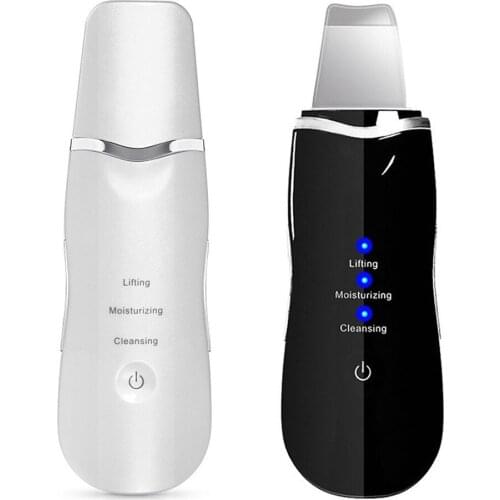 Hot Sale Ultrasonic Scrubber Skin Cleaner Anion Face Cleaning Acne Removal Spa Facial Pore Peeling Skin Scrubber Beauty Massager