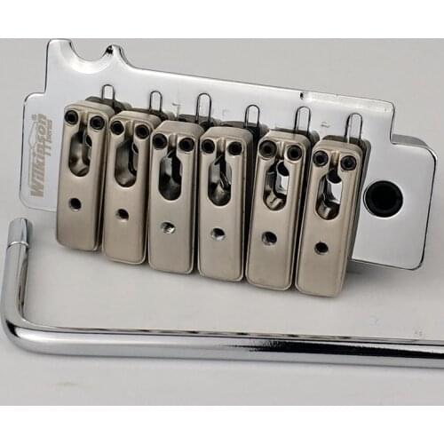 Chrome silver Wilkinson WOV10 Licensed Knife Edge Type 2 post point Double swing Electric guitar tremolo bridge for Strat Guitar