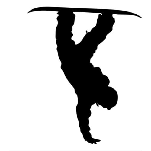 Interesting Snowboard Extreme Sports Decal Vinyl Car Sticker Silhouette CL365